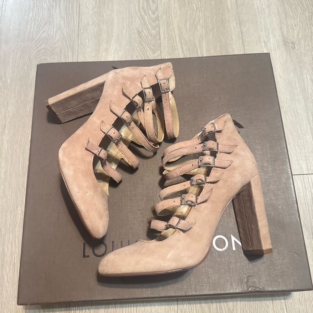 Vince Camuto Tan Suede Heeled Boots